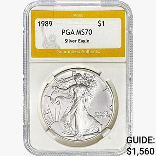 1989 Silver Eagle PGA MS70 