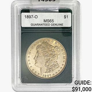 1897-O Morgan Silver Dollar GG MS65 