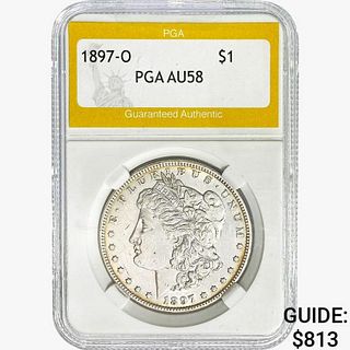 1897-O Morgan Silver Dollar PGA AU58 