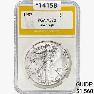 1987 Silver Eagle PGA MS70 