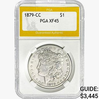 1879-CC Morgan Silver Dollar PGA XF45 