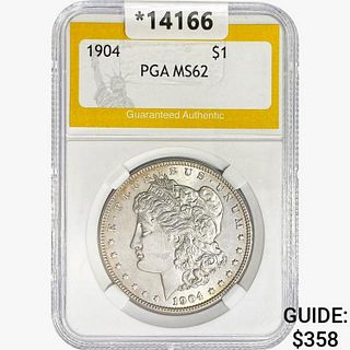 1904 Morgan Silver Dollar PGA MS62 