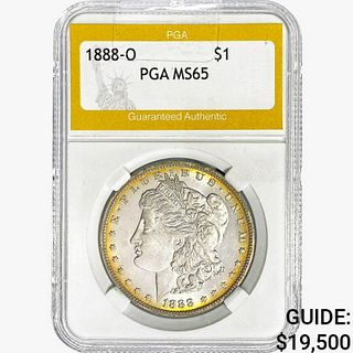 1888-O Morgan Silver Dollar PGA MS65 