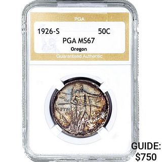 1926-S Oregon Trail Half Dollar NGC MS67
