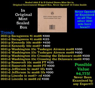 Sealed 2022 United States Mint Set in Original Government Shipped Box, Never Opened! 20 Coins Inside!