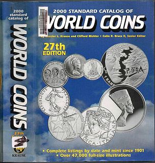 2000 Standard Catalog of World Coins, 27th Edition 1901-2000 By Krause & Mishler