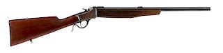 Winchester model 1885 low wall single shot rifle, RF Sedgley altered, .22 RF caliber, walnut stock