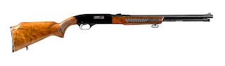 Winchester model 290 semi-automatic, tube fed, rifle, .22 caliber with hardwood laser engraved, ba