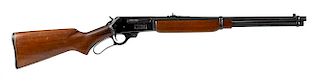 Marlin model 336RC tube fed, lever action rifle, 30-30 caliber, with a blued receiver and walnut s