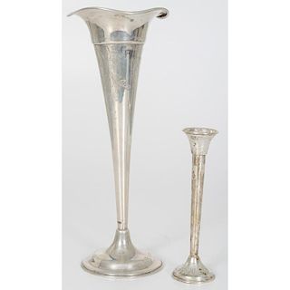 Sterling Weighted Vases, Plus