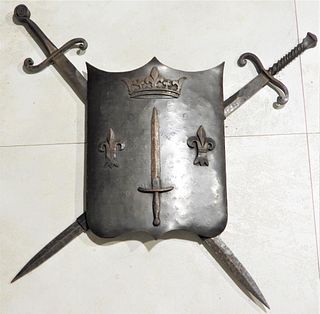 iron Shield & Swords Set