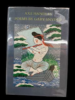 Axe Handles Poems by Gary Snyder, Signed 1st Edition, 1983 Hardcover