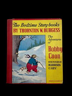 The Adventures of Bobby Coon by Thornton W. Burgess, Signed 1945