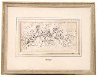 Jean-Baptiste Greuze Ink On Paper