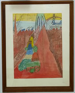  Ludwig Bemelmans Mixed-Media on Paper