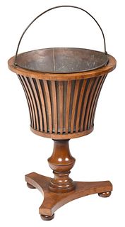 Regency Style Carved and Parcel Gilt Mahogany Planter