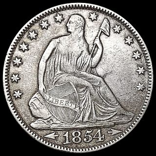 1854-O Arws Seated Liberty Half Dollar CLOSELY UNC