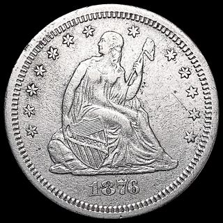 1876-S Seated Liberty Quarter CLOSELY UNCIRCULATED