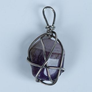 Handmade Wire-Wrapped Amethyst Pendant