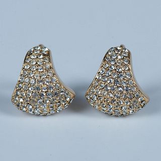 Christian Dior Sparkling Crystal Clip-On Earrings