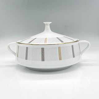 Noritake Porcelain Covered Serving Dish, Humoresque Pattern