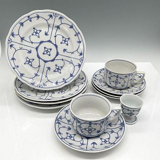 11pc Winterling Bavaria Porcelain Dessert Set, Indisch Blau