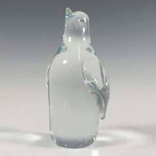 Vintage Clear Art Glass Penguin Figurine
