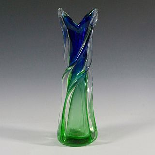 Murano Art Glass Twisted Vase