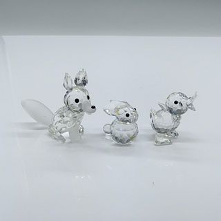 3pc Grouping of Swarovski Crystal Animal Figurines