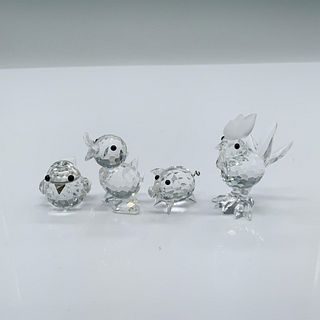 4pc Mini Swarovski Crystal Barnyard Animal Figurines