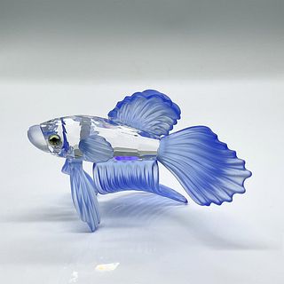 Swarovski Crystal Figurine, Siamese Fighting Fish Blue