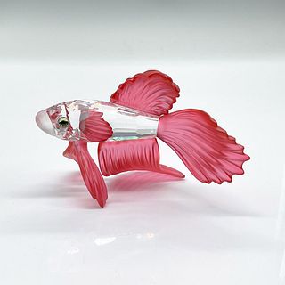 Swarovski Crystal Figurine, Red Siamese Fighting Fish