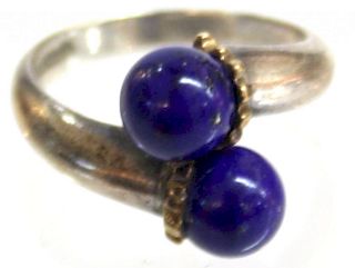 Tiffany Sterling, 18K Gold, & Lapis Lazuli Ring