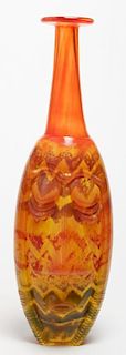 Kjell Engman "Rio" Kosta Boda Art Glass Face Vase