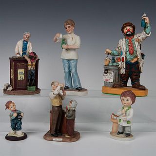 6pc Pharmacist Collectible Figurine Grouping