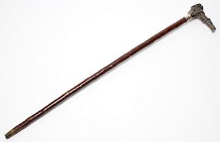 Victorian Silver & Branchwood Walking Stick