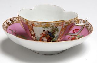 Meissen Porcelain Teacup & Saucer