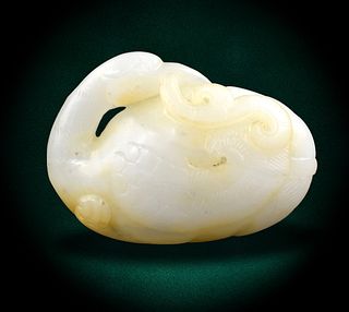 Chinese Jade Carved Swan, Qing Dynasty