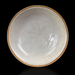 Chinese Qingbai Glazed Carved Bowl,Yuan Dynasty