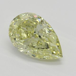 1.50 ct, Natural Fancy Yellow Even Color, VS2, Pear cut Diamond (GIA Graded), Appraised Value: $23,300 