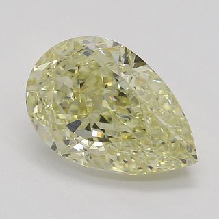1.51 ct, Natural Fancy Yellow Even Color, VVS2, Pear cut Diamond (GIA Graded), Appraised Value: $20,600 