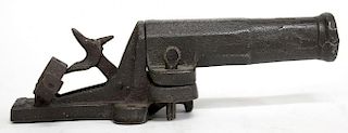 Antique Depose Cast Iron Alarm Cannon