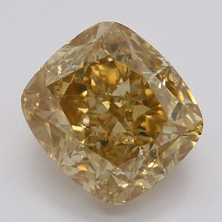 3.03 ct, Natural Fancy Deep Brownish Yellowish Orange Even Color, VS2, Cushion cut Diamond (GIA Graded), Appraised Value: $32,400 
