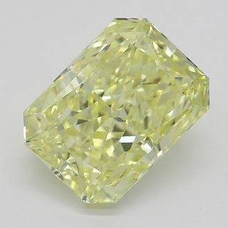 1.52 ct, Natural Fancy Yellow Even Color, VVS2, Radiant cut Diamond (GIA Graded), Appraised Value: $33,100 