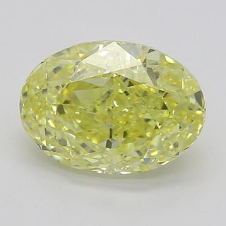1.17 ct, Natural Fancy Intense Yellow Even Color, VVS1, Oval cut Diamond (GIA Graded), Appraised Value: $29,500 
