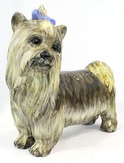 Italian Painted Ceramic Yorkshire Terrier