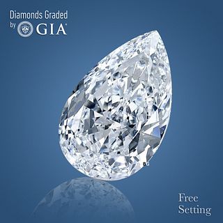 NO-RESERVE LOT: 1.51 ct, Pear cut GIA Graded Diamond. Appraised Value: $39,800 