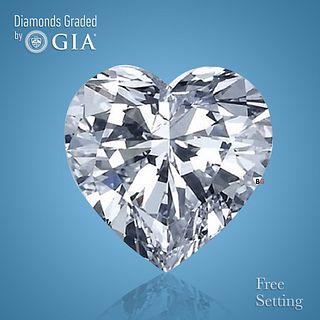 NO-RESERVE LOT: 1.51 ct, Heart cut GIA Graded Diamond. Appraised Value: $29,900 