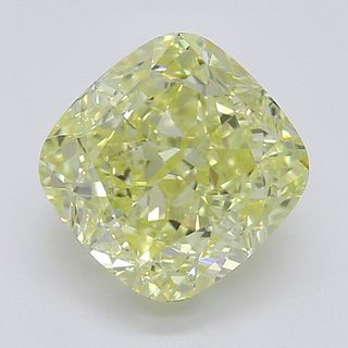 1.20 ct, Natural Fancy Yellow Even Color, VVS2, Cushion cut Diamond (GIA Graded), Appraised Value: $15,700 