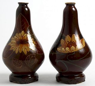 Pair of Art Nouveau Porcelain Vases
